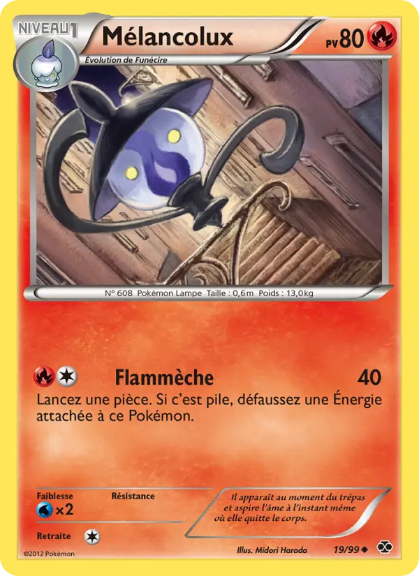 Scan HD carte Pokémon Mélancolux 19/99 — Destinées Futures
