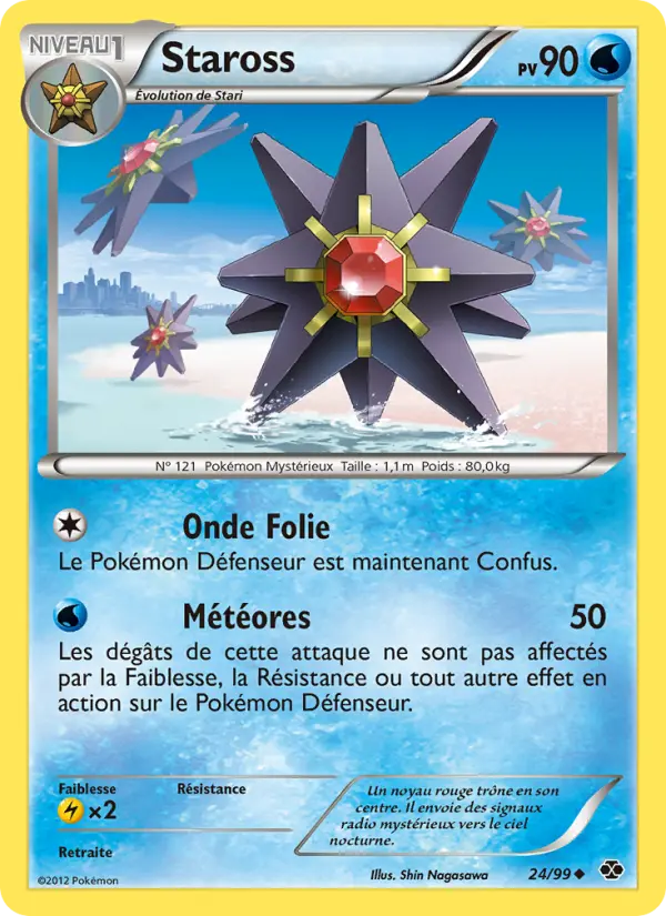 Scan HD carte Pokémon Staross 24/99 — Destinées Futures