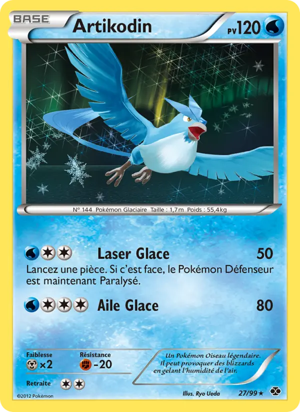 Scan HD carte Pokémon Artikodin 27/99 — Destinées Futures