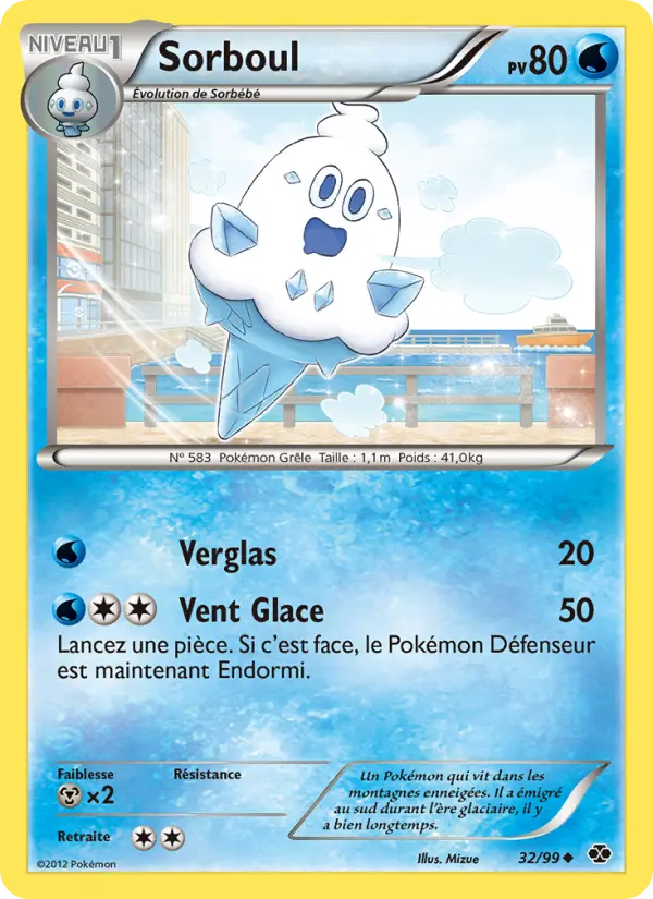 Scan HD carte Pokémon Sorboul 32/99 — Destinées Futures