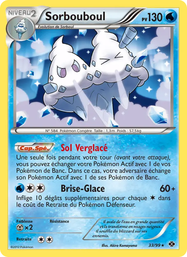 Scan HD carte Pokémon Sorbouboul 33/99 — Destinées Futures
