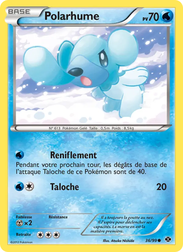 Scan HD carte Pokémon Polarhume 36/99 — Destinées Futures