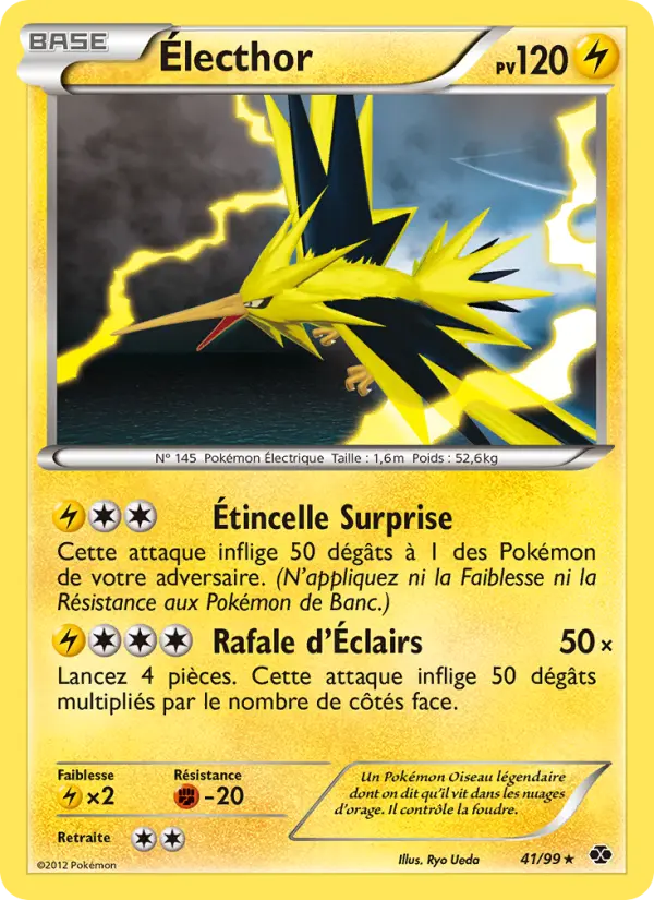 Scan HD carte Pokémon Électhor 41/99 — Destinées Futures