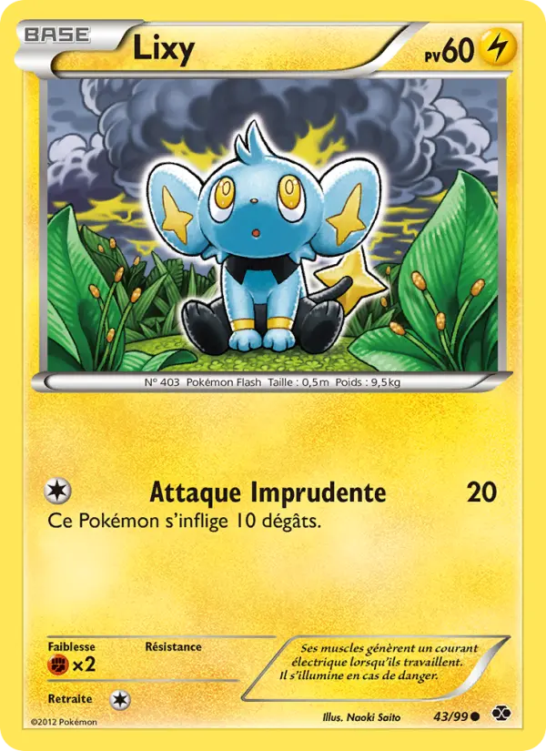 Scan HD carte Pokémon Lixy 43/99 — Destinées Futures