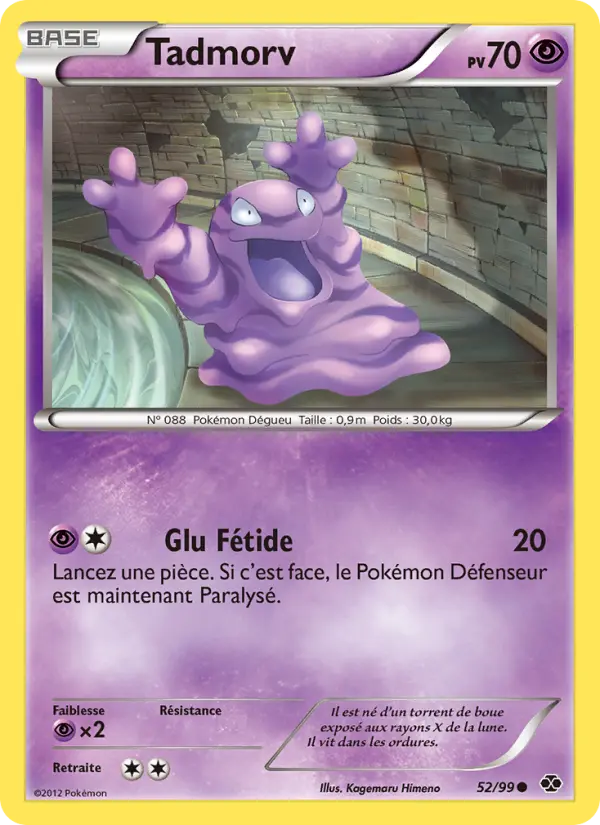 Scan HD carte Pokémon Tadmorv 52/99 — Destinées Futures