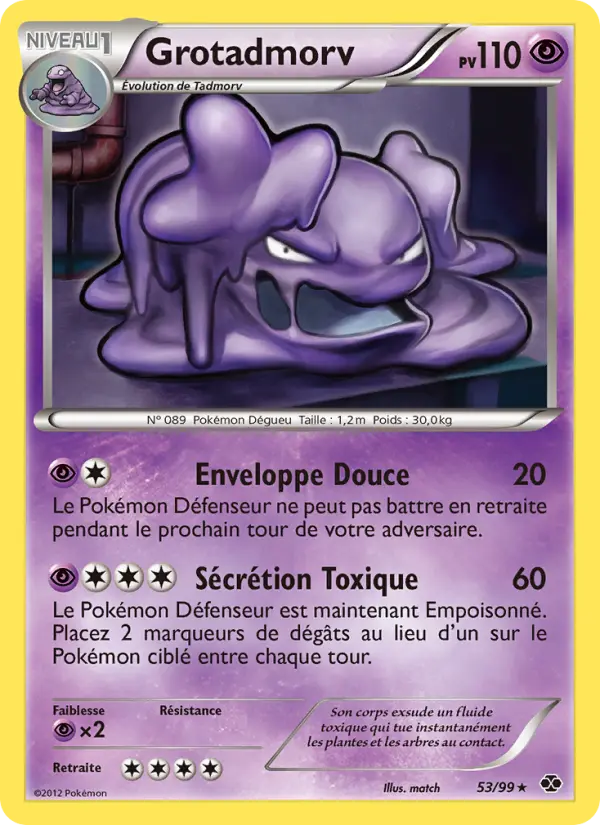 Scan HD carte Pokémon Grotadmorv 53/99 — Destinées Futures