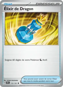 Carte Pokemon Élixir de Dragon 172/191 Étincelles Déferlantes