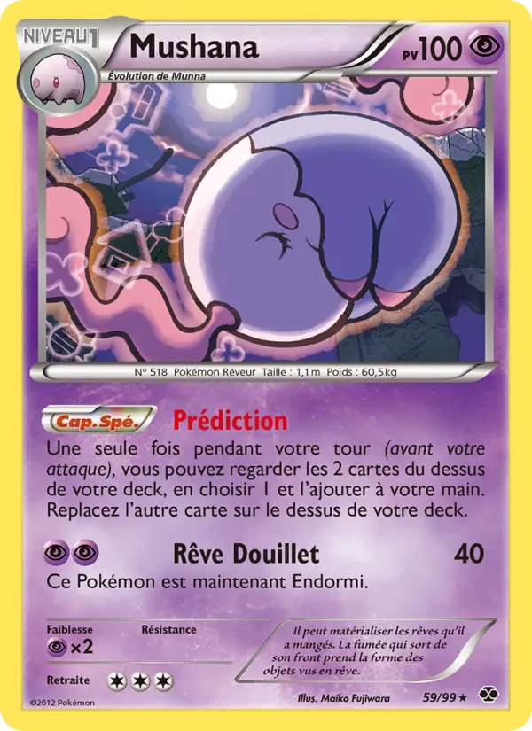 Scan HD carte Pokémon Mushana 59/99 — Destinées Futures