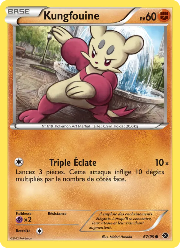 Scan HD carte Pokémon Kungfouine 67/99 — Destinées Futures