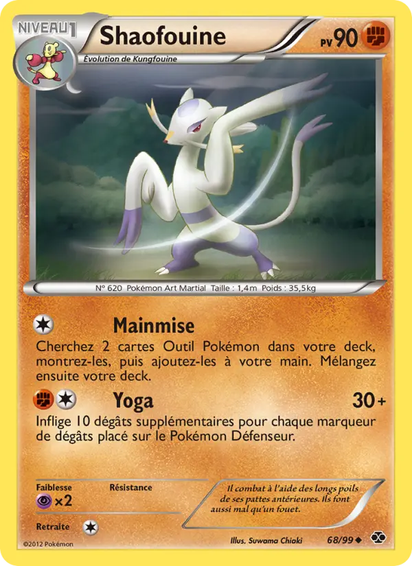 Scan HD carte Pokémon Shaofouine 68/99 — Destinées Futures