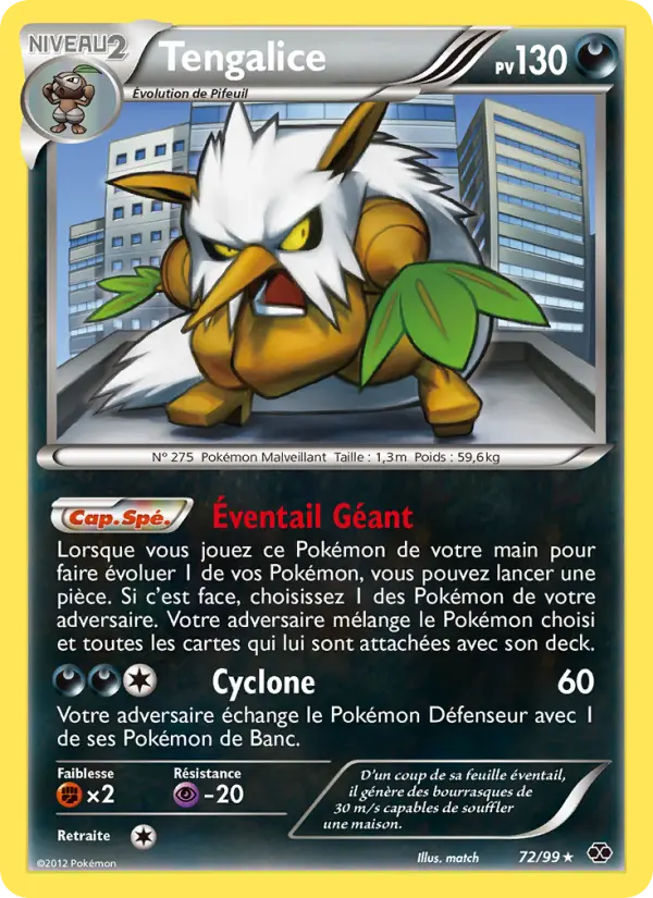 Scan HD carte Pokémon Tengalice 72/99 — Destinées Futures