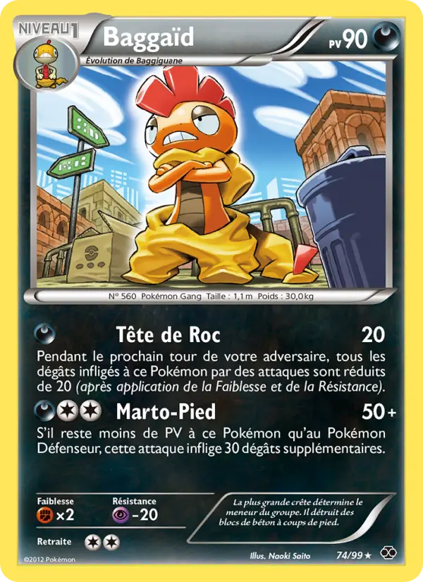 Scan HD carte Pokémon Baggaïd 74/99 — Destinées Futures