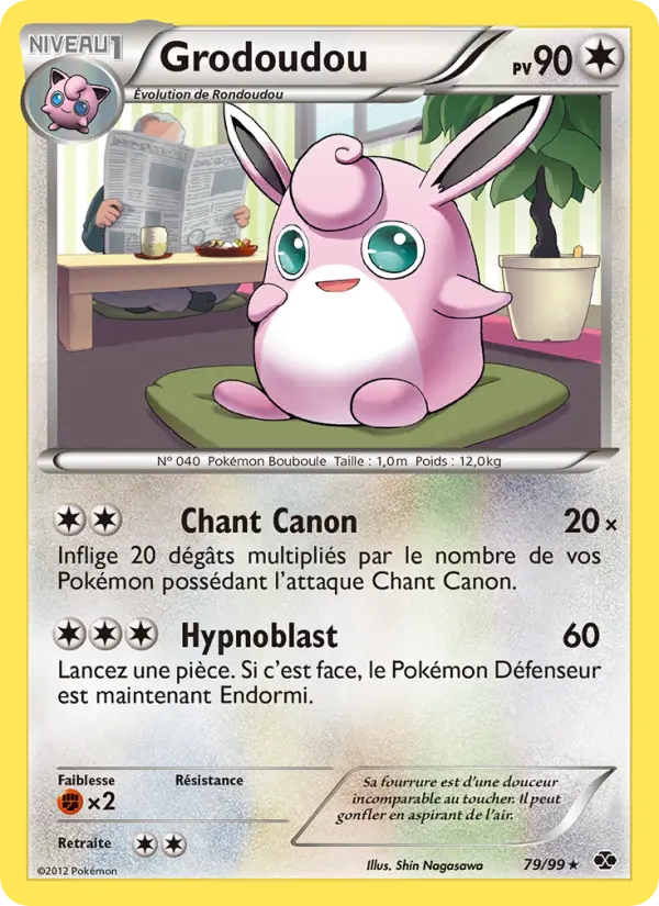 Scan HD carte Pokémon Grodoudou 79/99 — Destinées Futures