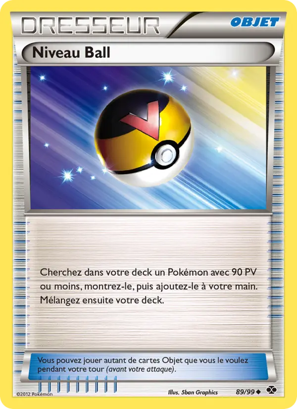 Scan HD carte Pokémon Niveau Ball 89/99 — Destinées Futures