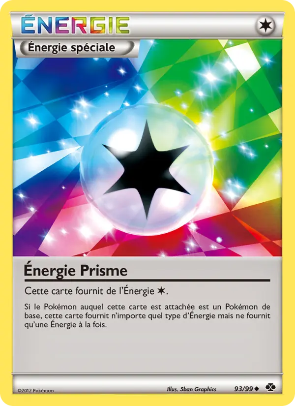 Scan HD carte Pokémon Énergie Prisme 93/99 — Destinées Futures
