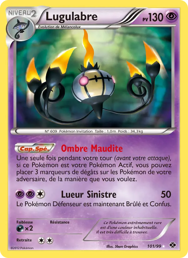 Scan HD carte Pokémon Lugulabre 101/99 — Destinées Futures