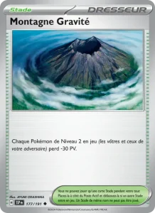 Carte Pokemon Montagne Gravité 177/191 Étincelles Déferlantes