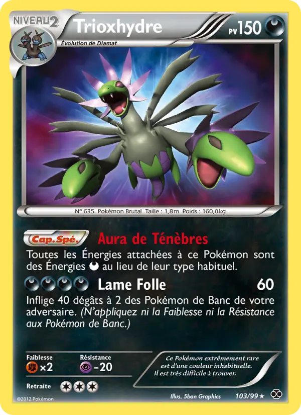 Scan HD carte Pokémon Trioxhydre 103/99 — Destinées Futures