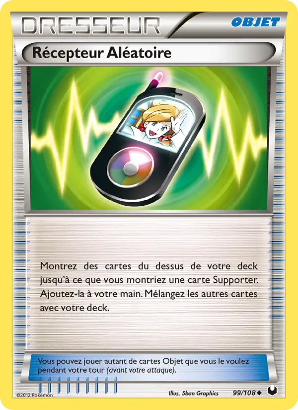 Scan HD carte Pokémon Récepteur Aléatoire 99/108 — Explorateurs Obscurs