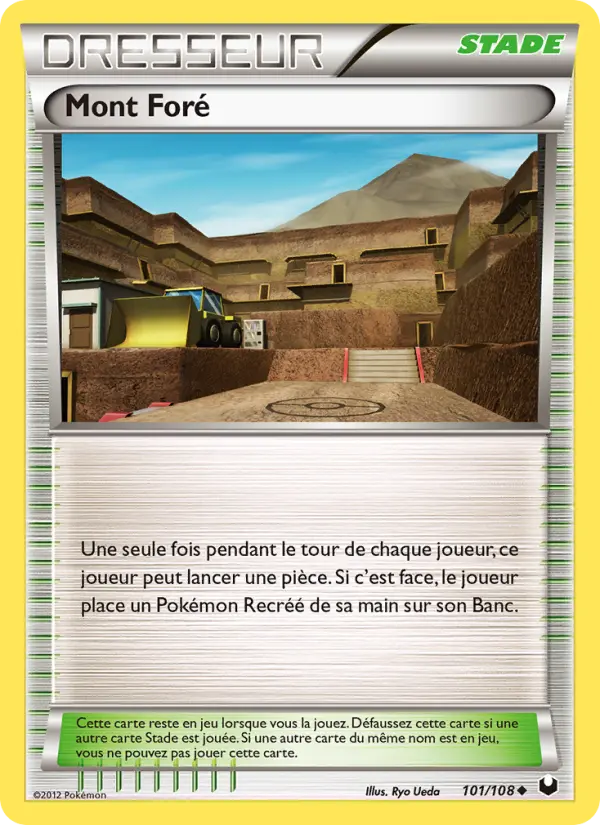 Scan HD carte Pokémon Mont Foré 101/108 — Explorateurs Obscurs