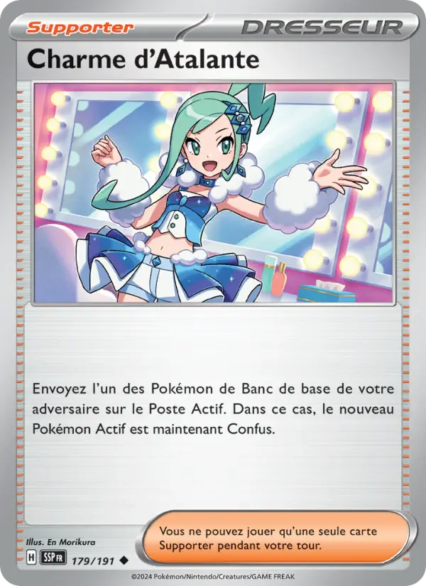 Scan HD carte Pokémon Charme d'Atalante 179/191 — Étincelles Déferlantes
