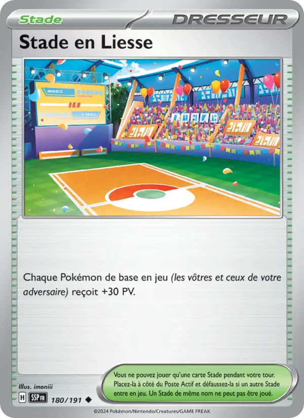 Scan HD carte Pokémon Stade en Liesse 180/191 — Étincelles Déferlantes