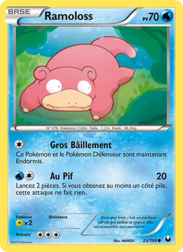 Scan HD carte Pokémon Ramoloss 23/108 — Explorateurs Obscurs