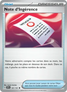 Carte Pokemon Note d'Ingérence 181/191 Étincelles Déferlantes