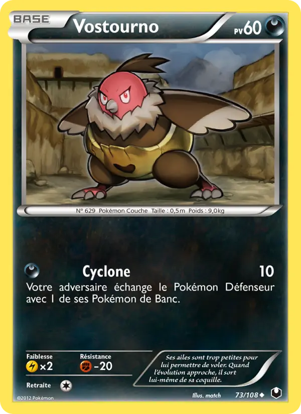 Scan HD carte Pokémon Vostourno 73/108 — Explorateurs Obscurs