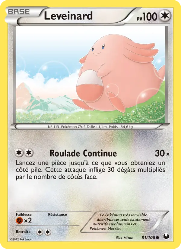 Scan HD carte Pokémon Leveinard 81/108 — Explorateurs Obscurs