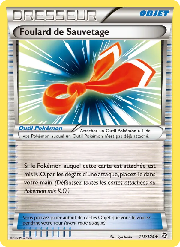Scan HD carte Pokémon Foulard de Sauvetage 115/124 — Dragons Éxaltés