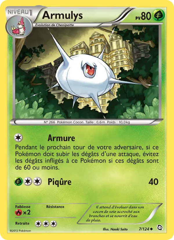 Scan HD carte Pokémon Armulys 7/124 — Dragons Éxaltés