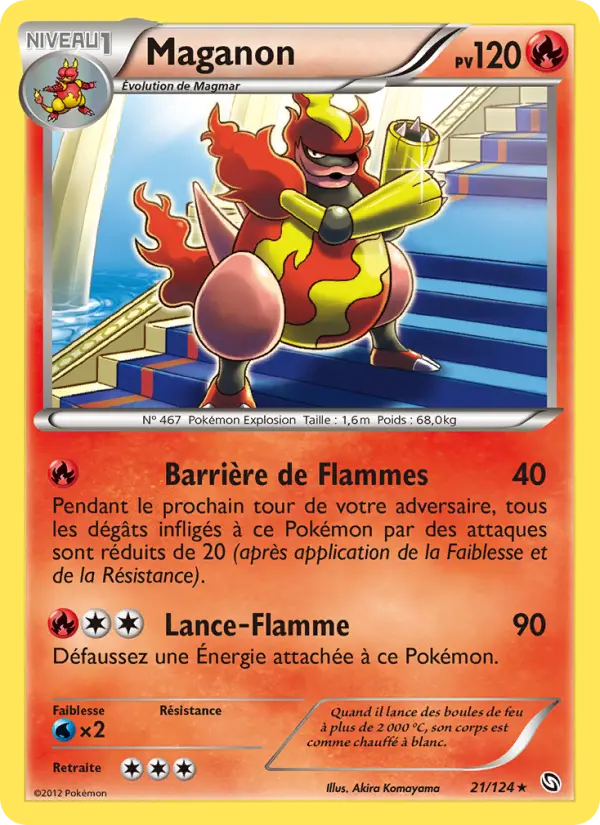 Scan HD carte Pokémon Maganon 21/124 — Dragons Éxaltés