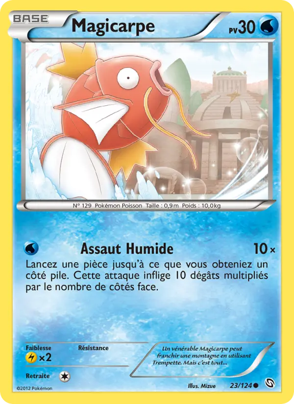 Scan HD carte Pokémon Magicarpe 23/124 — Dragons Éxaltés
