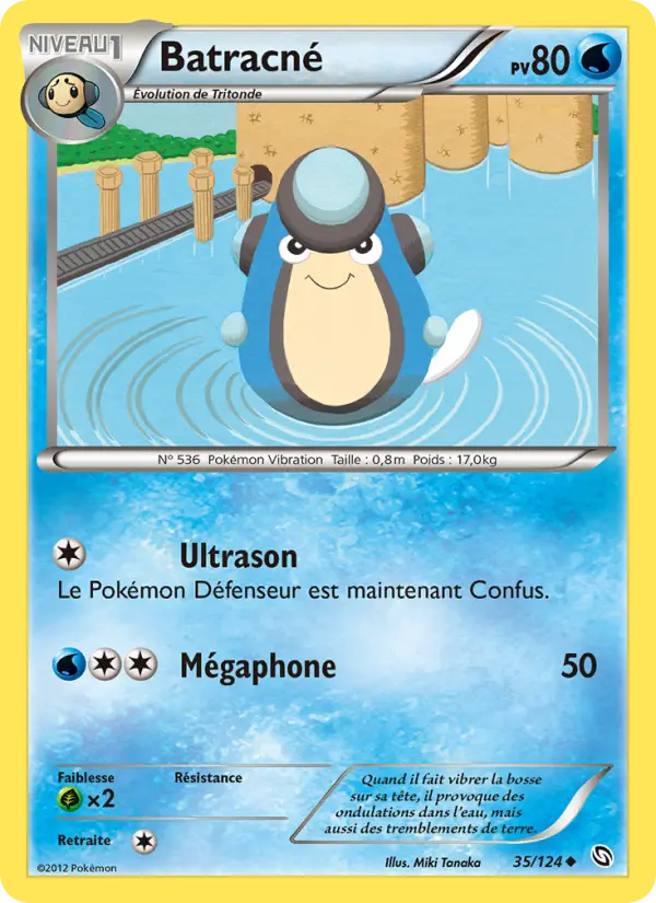 Scan HD carte Pokémon Batracné 35/124 — Dragons Éxaltés