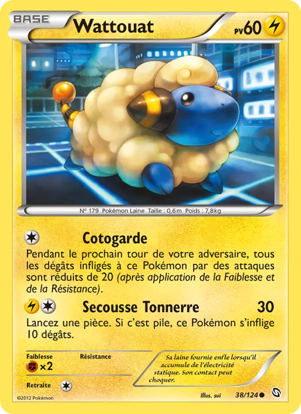 Scan HD carte Pokémon Wattouat 38/124 — Dragons Éxaltés