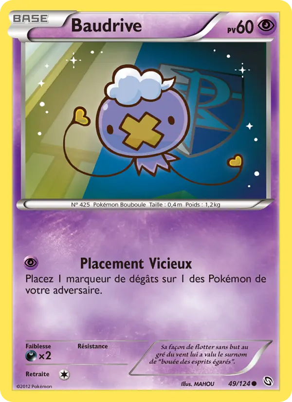 Scan HD carte Pokémon Baudrive 49/124 — Dragons Éxaltés