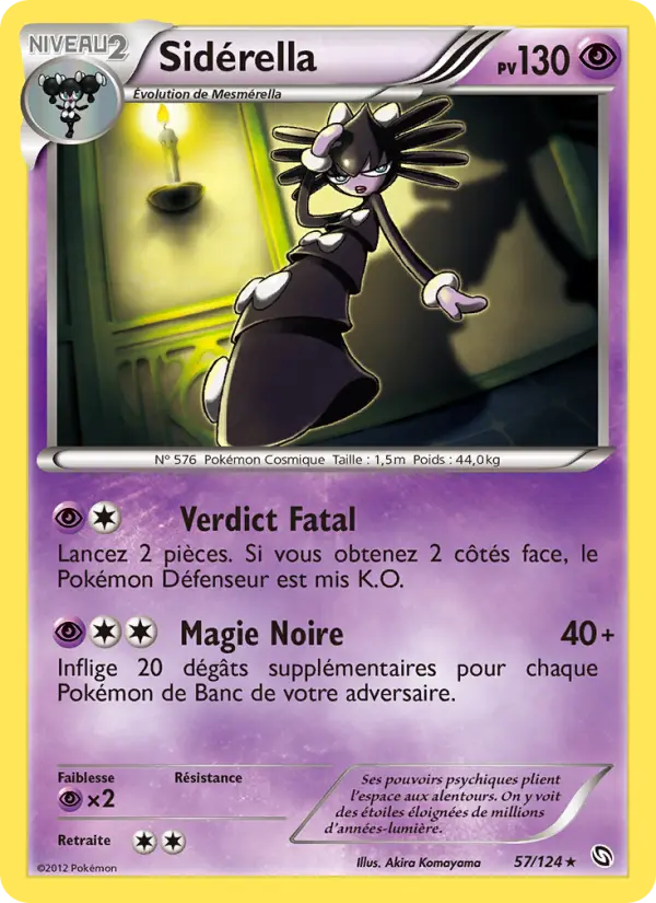 Scan HD carte Pokémon Sidérella 57/124 — Dragons Éxaltés