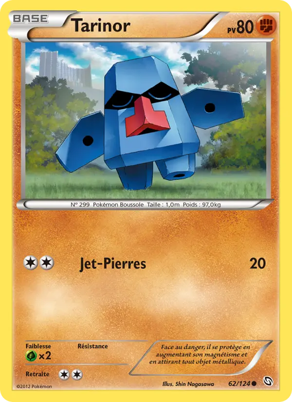 Scan HD carte Pokémon Tarinor 62/124 — Dragons Éxaltés
