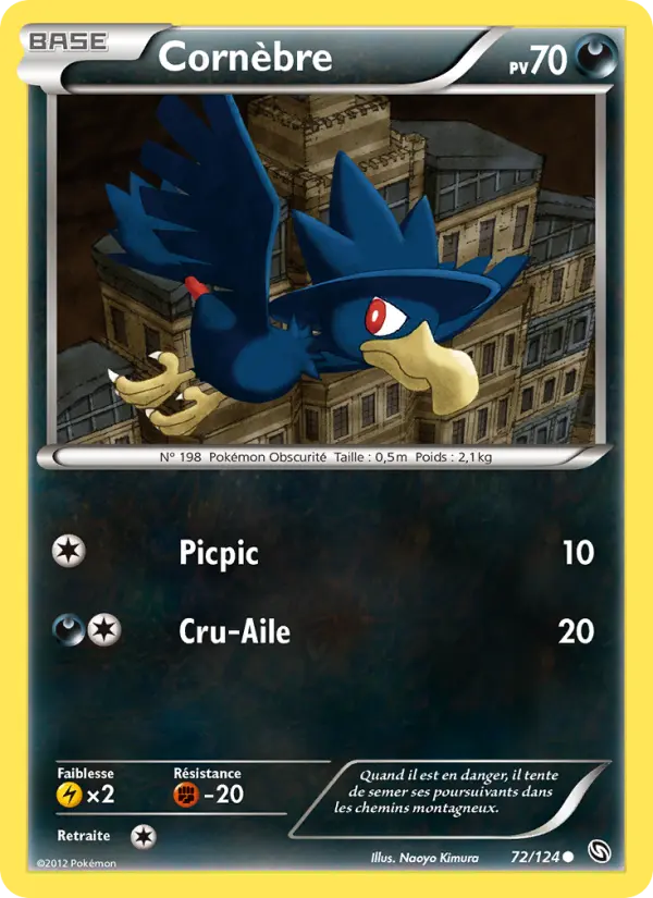 Scan HD carte Pokémon Cornèbre 72/124 — Dragons Éxaltés