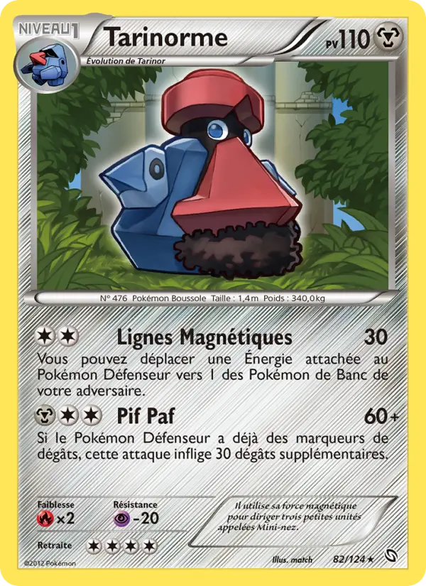 Scan HD carte Pokémon Tarinorme 82/124 — Dragons Éxaltés