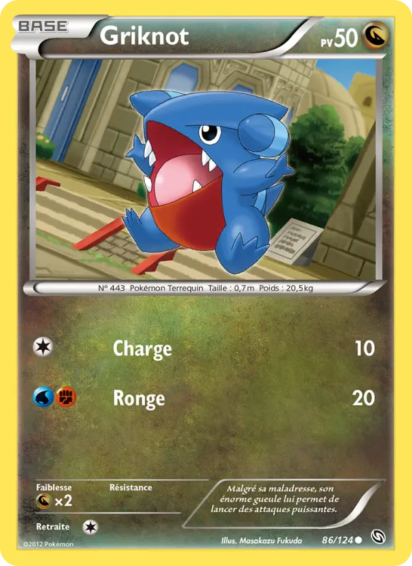Scan HD carte Pokémon Griknot 86/124 — Dragons Éxaltés