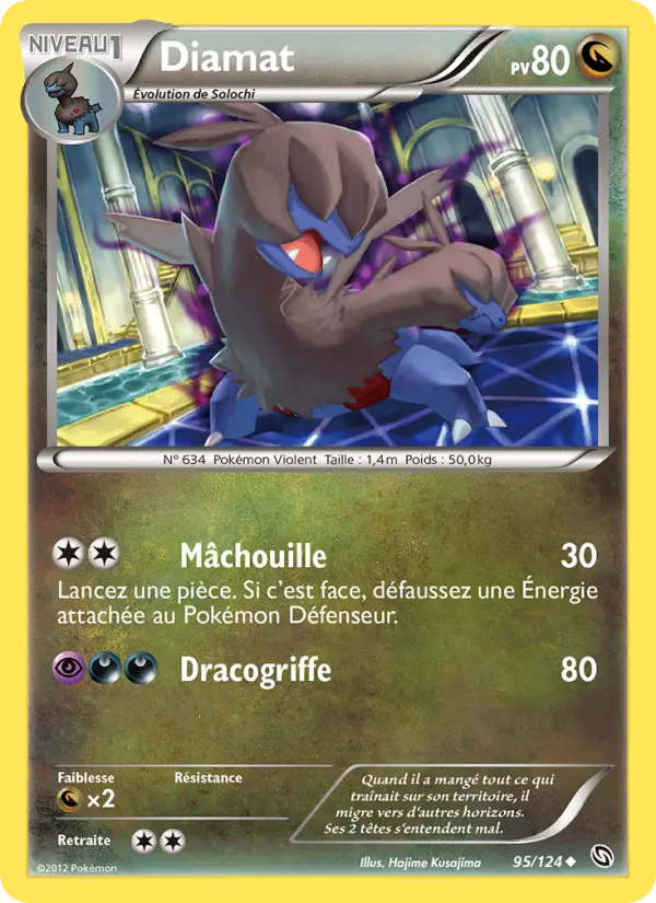 Scan HD carte Pokémon Diamat 95/124 — Dragons Éxaltés