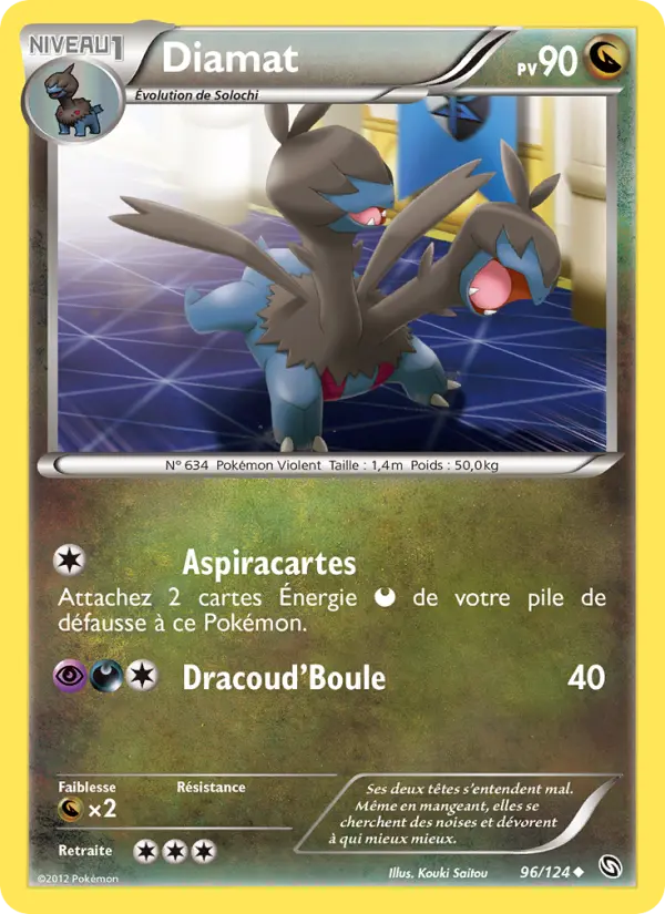 Scan HD carte Pokémon Diamat 96/124 — Dragons Éxaltés