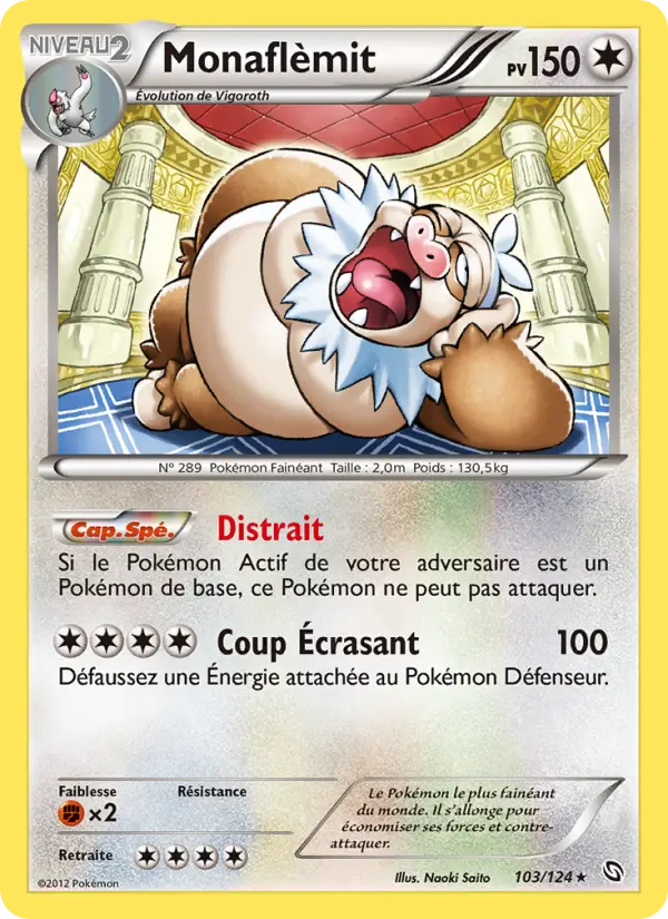 Scan HD carte Pokémon Monaflèmit 103/124 — Dragons Éxaltés