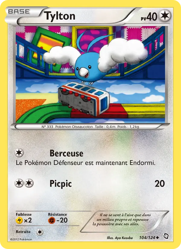 Scan HD carte Pokémon Tylton 104/124 — Dragons Éxaltés