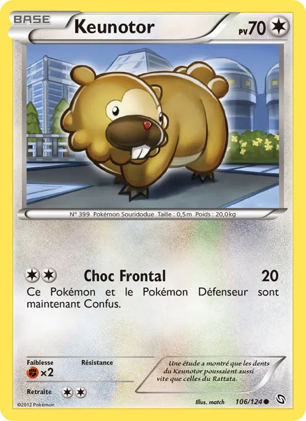 Scan HD carte Pokémon Keunotor 106/124 — Dragons Éxaltés