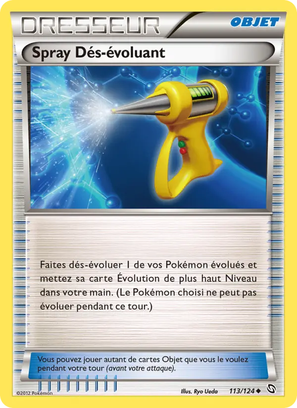 Scan HD carte Pokémon Spray Dés-évoluant 113/124 — Dragons Éxaltés