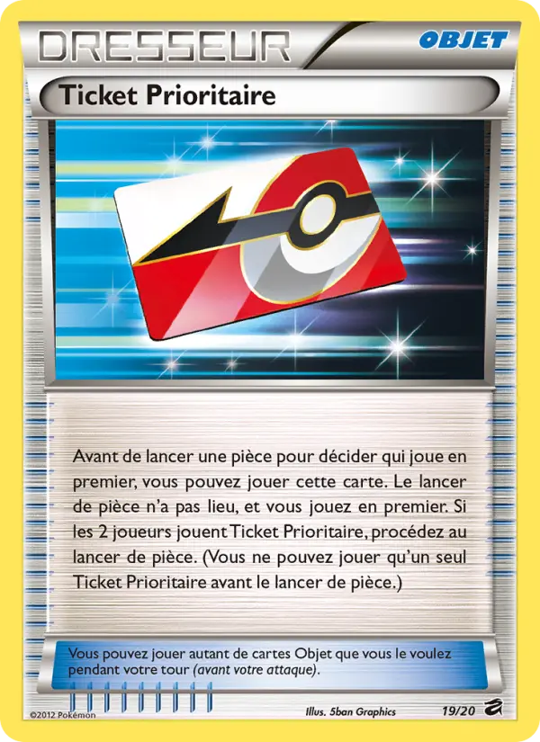 Scan HD carte Pokémon Ticket Prioritaire 19/20 — Coffre des Dragons