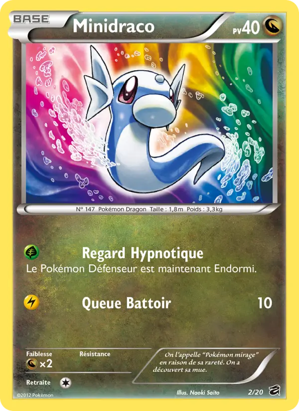 Scan HD carte Pokémon Minidraco 2/20 — Coffre des Dragons
